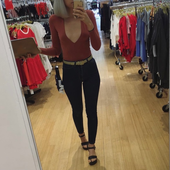 Vintage American Apparel Dark Stone Wash Stretch Denim Pencil Pant Skinny Jeans - Picture 1 of 7